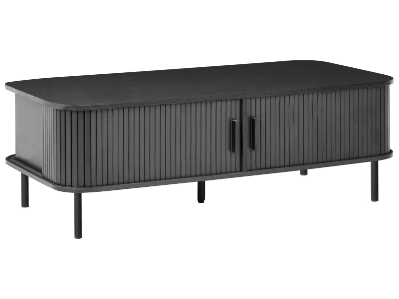 Stolik kawowy MDF przechowywanie czarny 754199