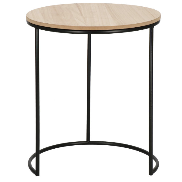 Stolik kawowy metalowy nowoczesny okrągły metalowy loft 863592