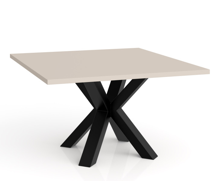 Stolik kawowy NEO kwadratowy 60x60 z metalową podstawą- kaszmir 727216