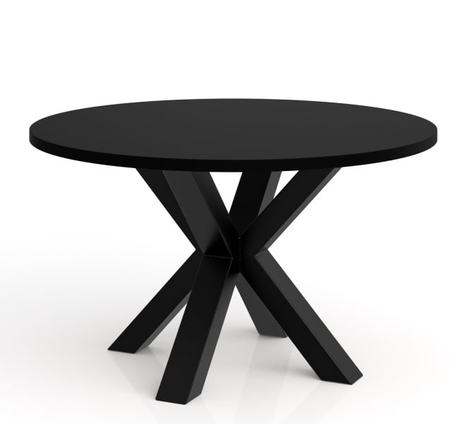 Stolik kawowy NEO okrągły 75 cm, metalowa podstawa- czarny 727313