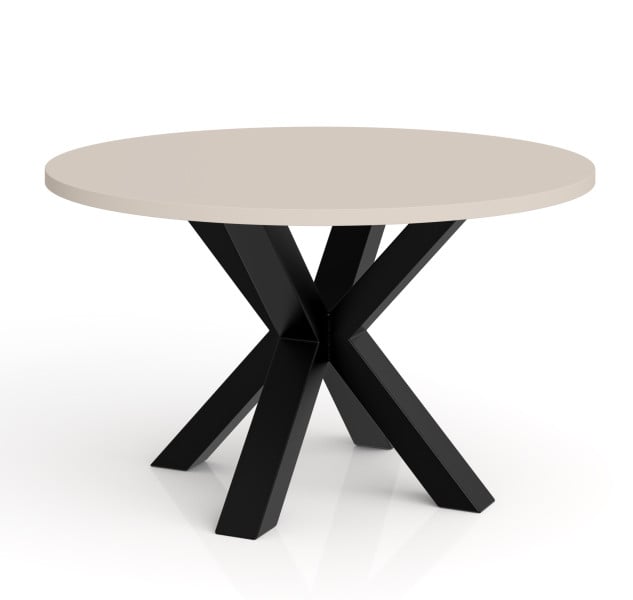 Stolik kawowy NEO okrągły 75 cm, metalowa podstawa- kaszmir 727178