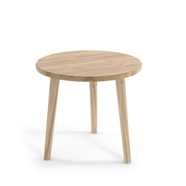 Stolik kawowy okrągły mały do salonu IKON Dąb Craft 235910
