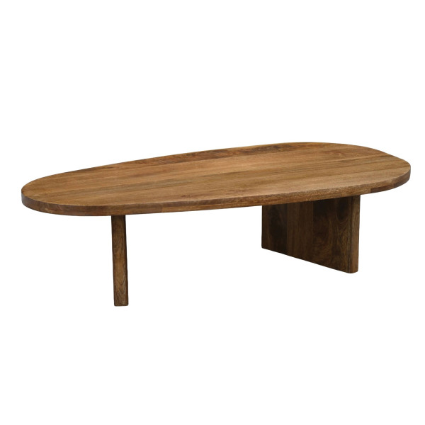 Stolik kawowy owalny mango lite drewno pod sofę 120cm pomocniczy do salonu 1078692