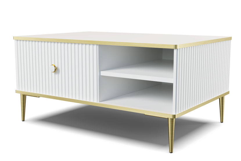 Stolik kawowy PETRA 90x60 biały mat 241366