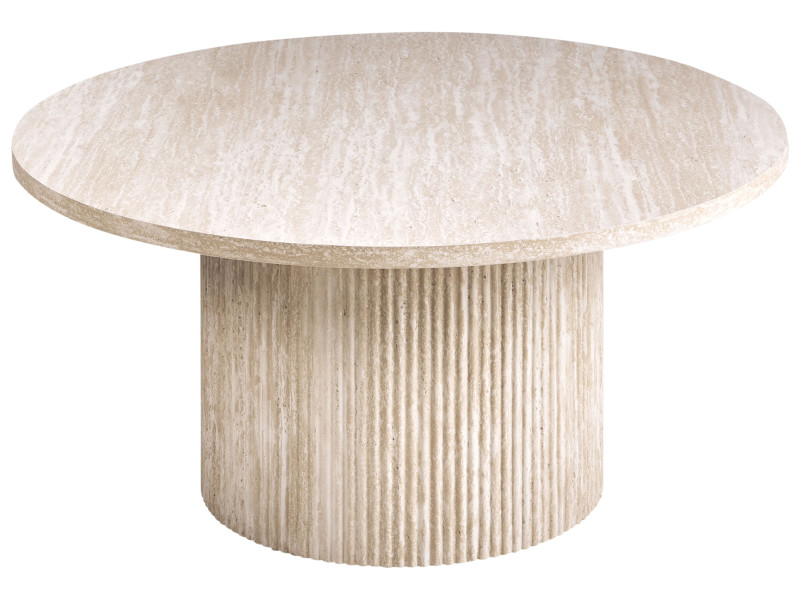 Stolik kawowy płyta MDF 80 cm beżowy 691961