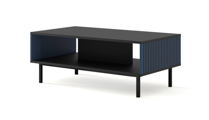 Stolik kawowy RAVENNA F 90 cm granatowy 240676