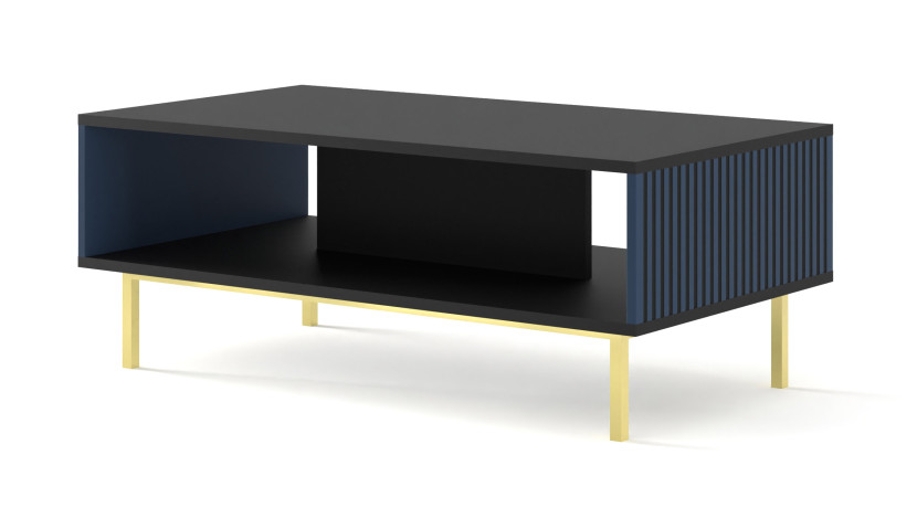Stolik kawowy RAVENNA F 90 cm granatowy 240660