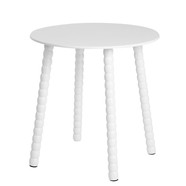 Stolik kawowy RESLE biały 50x50x50 cm HOMLA 955573
