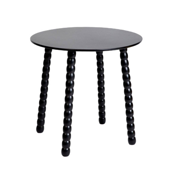 Stolik kawowy RESLE czarny 40x40x40 cm HOMLA 955576