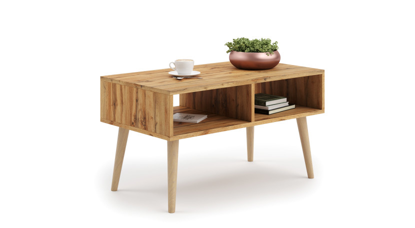 Stolik kawowy Sandi - dąb craft złoty 88994