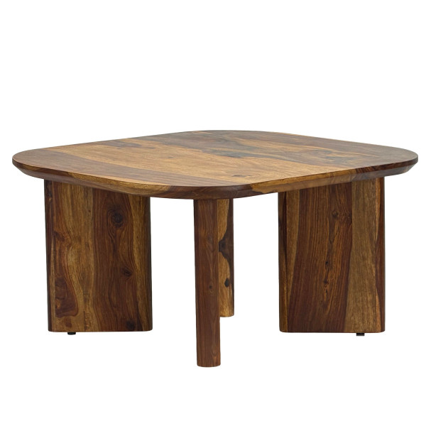 Stolik Kawowy Sheesham Drewno Lite 60cm Kwadratowy Ręcznie Robiony Salonowy 819598