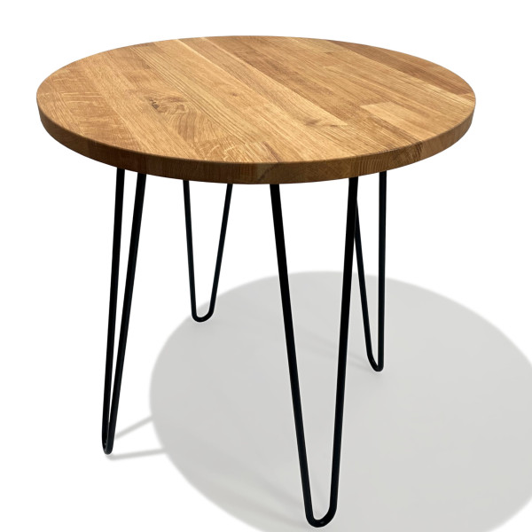 Stolik kawowy Tavolo dębowy LOFT okrągły 50cm 411696