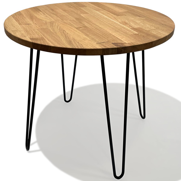 Stolik kawowy Tavolo dębowy LOFT okrągły 60cm 411695