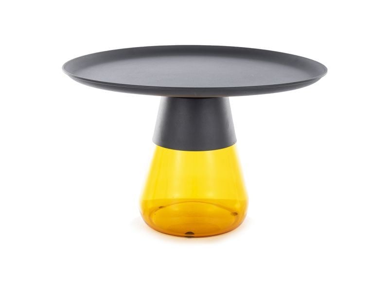 Stolik kawowy TIFFANY B 70x70 czarny/pomarańczowy 874182