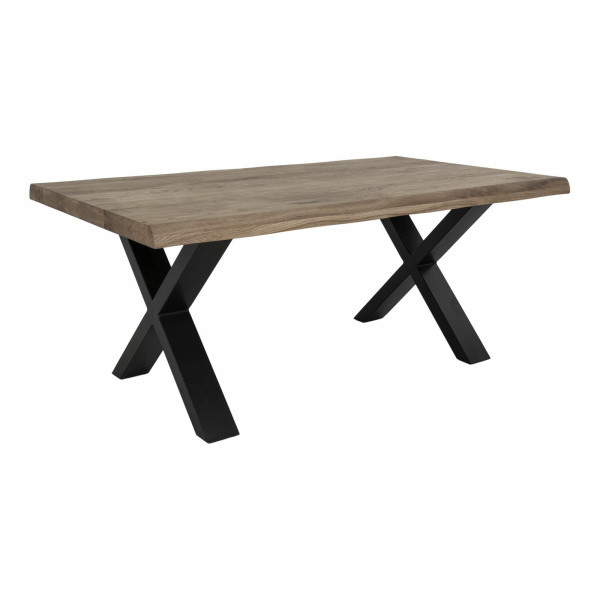 STOLIK KAWOWY Toulon 70x120 cm dąb dymiony stalowe nogi 660550