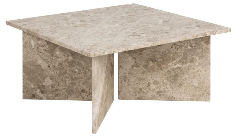 STOLIK KAWOWY Vega beżowy MARMUROWY unikalny design 293931