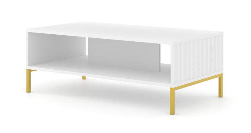 Stolik kawowy WAVE 90x60 cm frez biały mat 240657