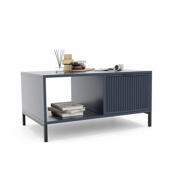 Stolik kawowy WAVE z szufladą - indigo 711066