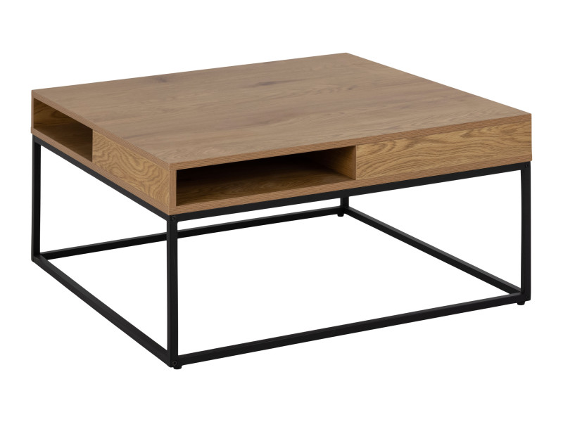 Stolik kawowy Wexford loft 80x80 cm, kolor dębowy 1036192