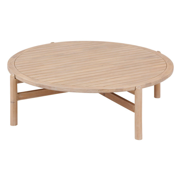 Stolik kawowy z drewna akacji DEONA, ogrodowy, Ø 120 cm 211504