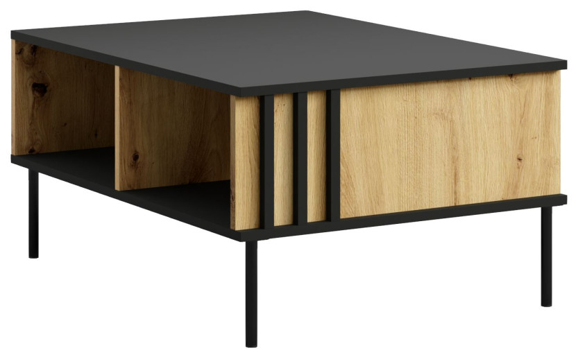 Stolik kawowy z wnękami RUSTICA dąb artisan 764624
