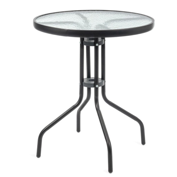 Stolik kawowy ze szklanym blatem 60 cm 1033541