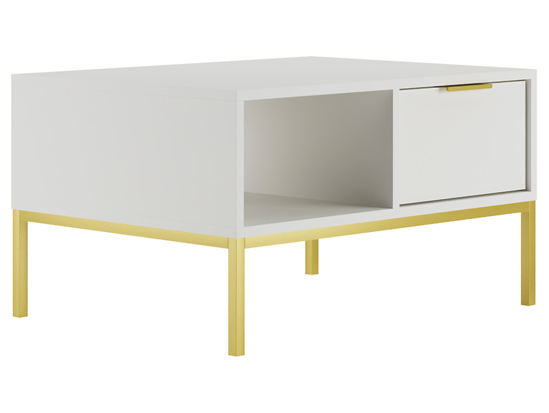 Stolik kwadratowy Austin 80 cm biały 354838