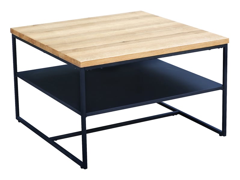 Stolik kwadratowy Helsinki 70x70 brązowo-czarny 724279