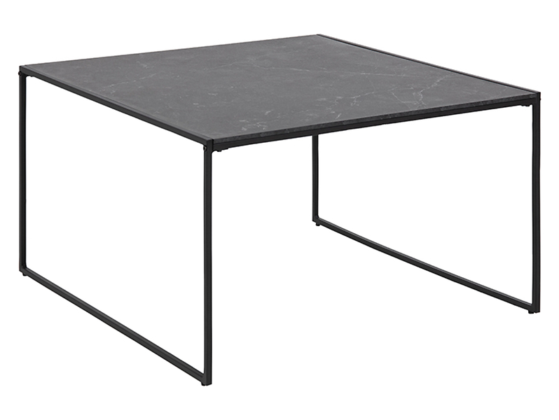 Stolik kwadratowy Infinity 80 cm czarny 49307