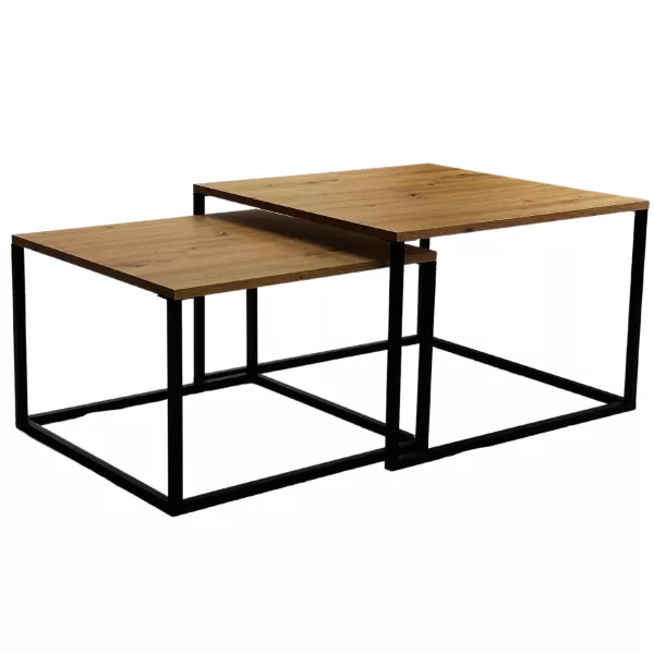 Stolik kwadratowy Loft 2 w 1 Kolor obrzeża: Artisan 649779