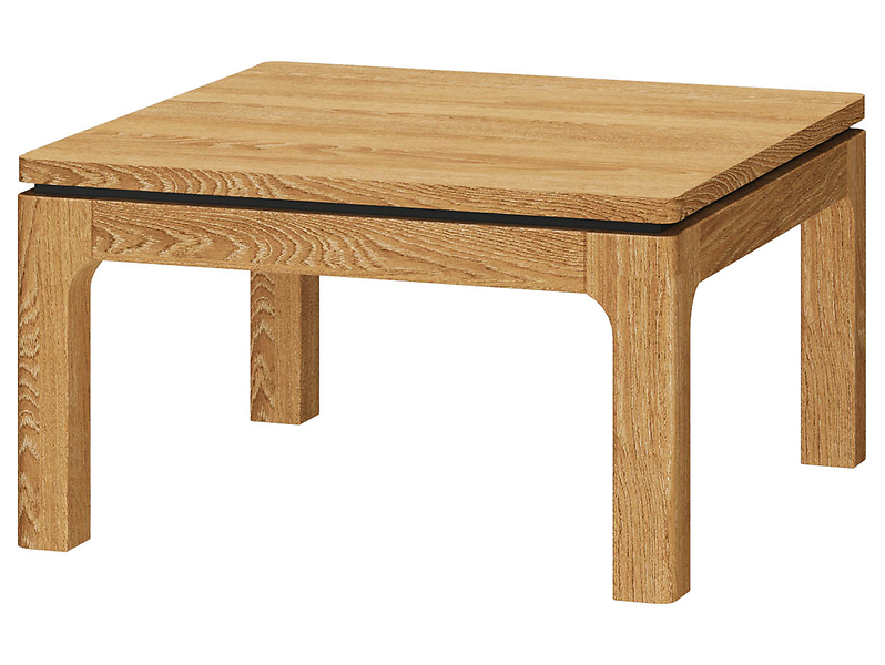 Stolik kwadratowy Porto 80 cm dąb złoty 140954