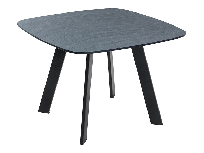 Stolik kwadratowy szklany Dia 60x60 cm czarno-szary 724284