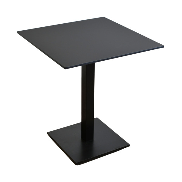 Stolik na balkon wodoodporny HPL 12mm 65x65cm Black Mat 1084341