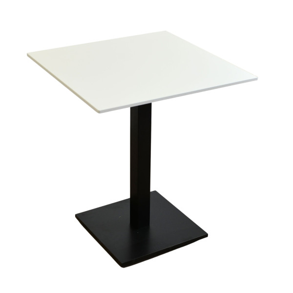 Stolik na balkon wodoodporny HPL 12mm 65x65cm Snow White 1084334