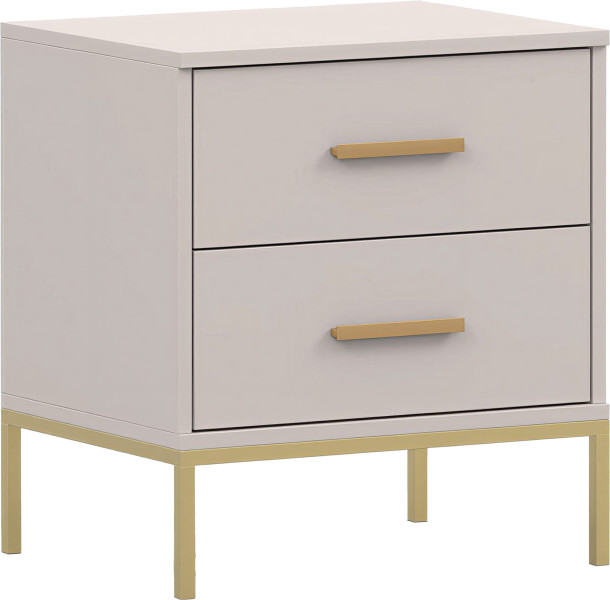 Stolik nocny 50 cm do sypialni z szufladami ROSI kaszmir 1078930