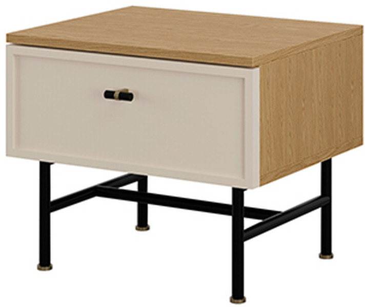 Stolik nocny 50 cm z szufladą na nóżkach EVORIA 1078701