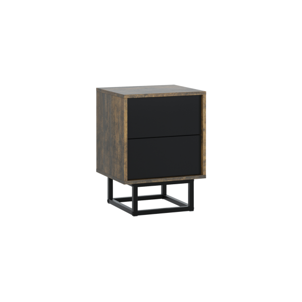 Stolik Nocny 55cm ONE FURNITURE Laminat Brąz Rustrykalny 202441