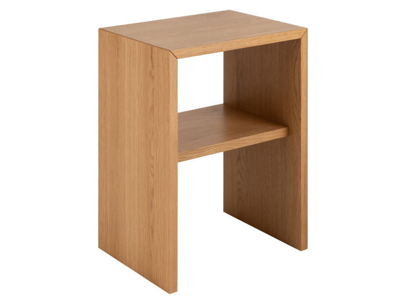 Stolik nocny Anvik z półką, kolor oak lacquered 937574