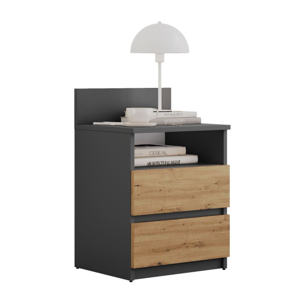 Stolik nocny HANA M1, artisan/antracyt 841474