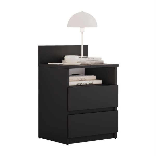 Stolik nocny HANA M1, czarny mat 841481
