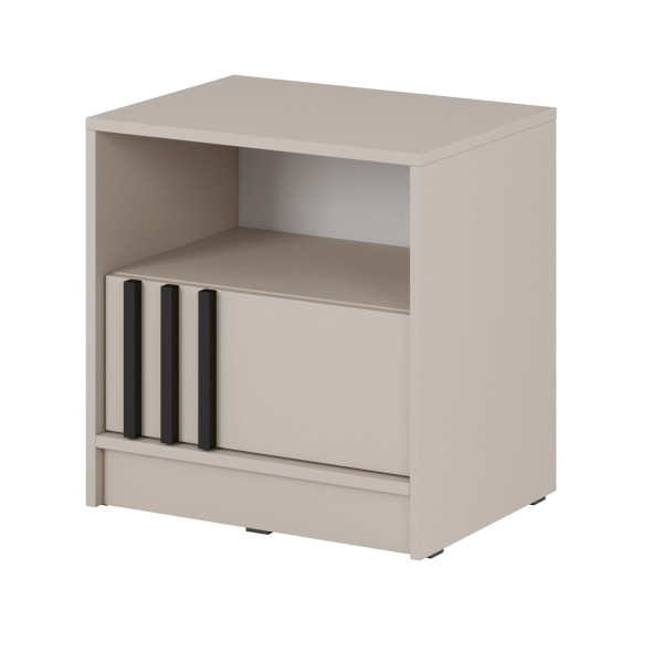 Stolik nocny kaszmir NELLY z eleganckim frontem i szufladą 51 cm 713235