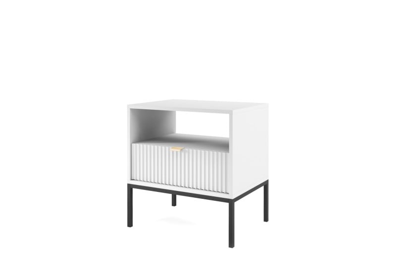 Stolik nocny Kioto w kolorze białym 305640