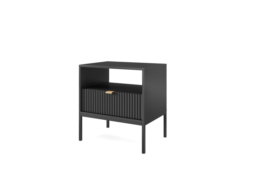 Stolik nocny Kioto w kolorze czarnym 305639