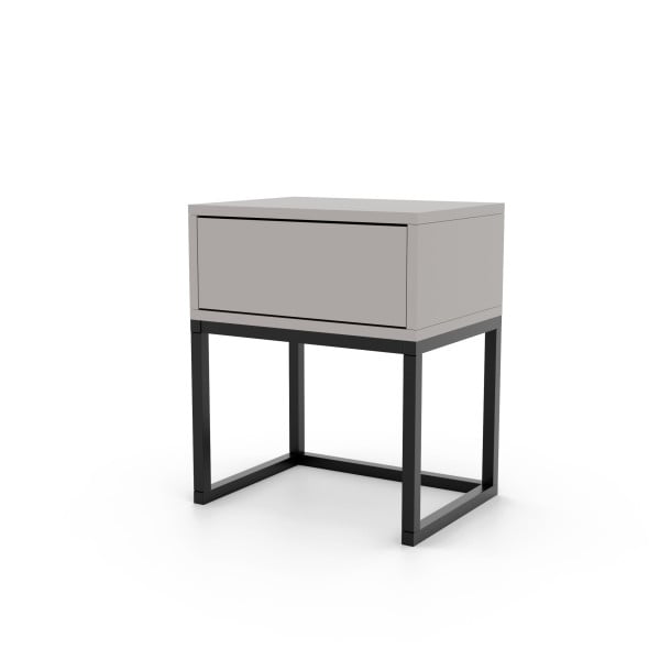 Stolik nocny MILO S w kolorze kaszmirowym z systemem push open 704690