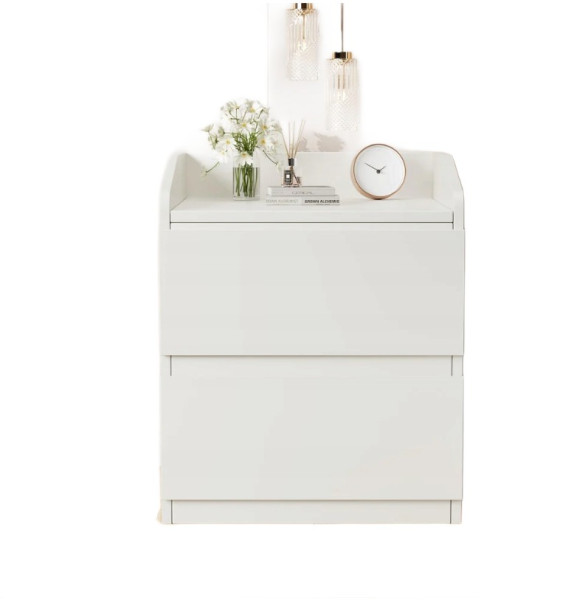 Stolik nocny z 2 szufladami, Nowoczesny stolik nocny wąski 60x40x58cm 990078
