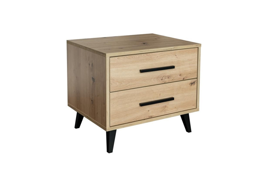 Stolik nocny z szufladami COSTARICA dąb artisan 340022
