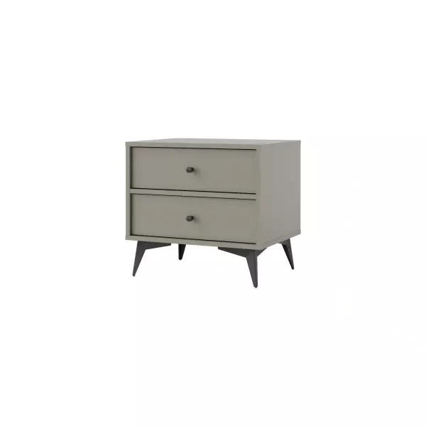 Stolik nocny z szufladami do sypialni Sakai 1 2S T801 Eukaliptus 716016