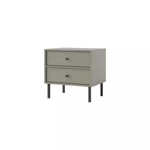 Stolik nocny z szufladami do sypialni Sakai 2 2S T801 Eukaliptus 716025