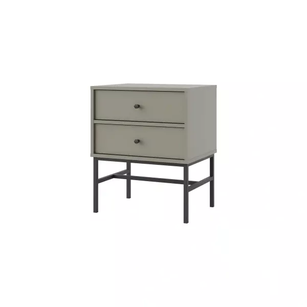 Stolik nocny z szufladami do sypialni Sakai 3 2S T801 Eukaliptus 716020