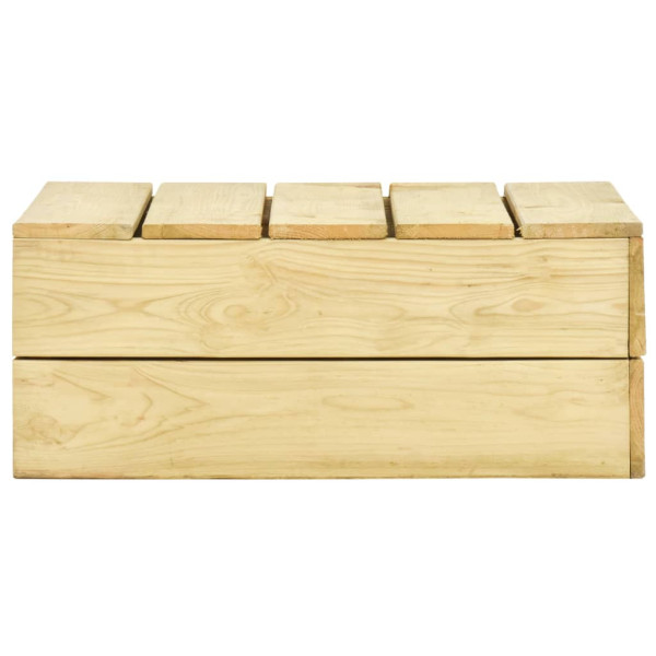 Stolik ogrodowy, 75x75x31 cm, impregnowane drewno sosnowe 630532